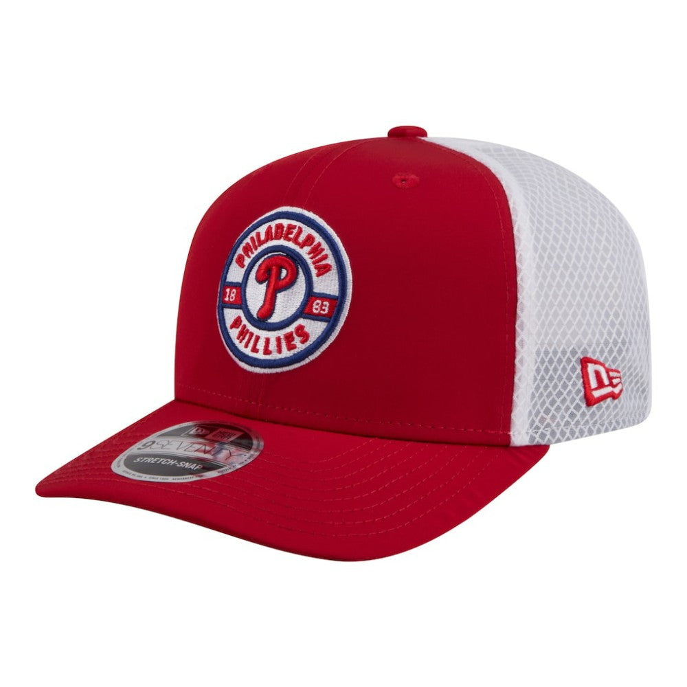 Philadelphia Phillies New Era Active 9SEVENTY Adjustable Trucker Hat - Red Hats