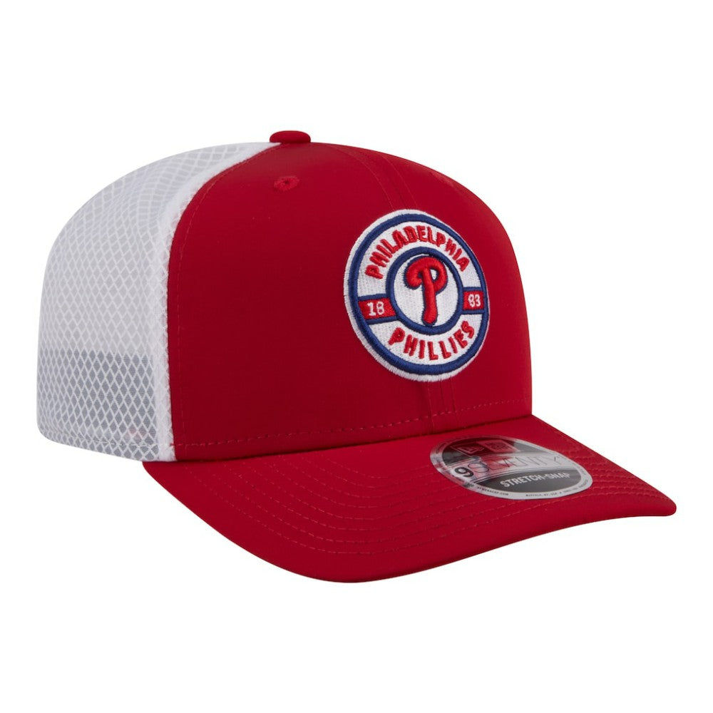 Philadelphia Phillies New Era Active 9SEVENTY Adjustable Trucker Hat - Red Hats