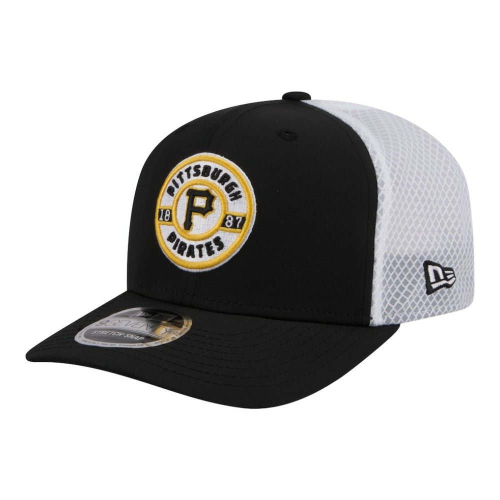 Pittsburgh Pirates New Era Active 9SEVENTY Adjustable Trucker Hat - Black Hats