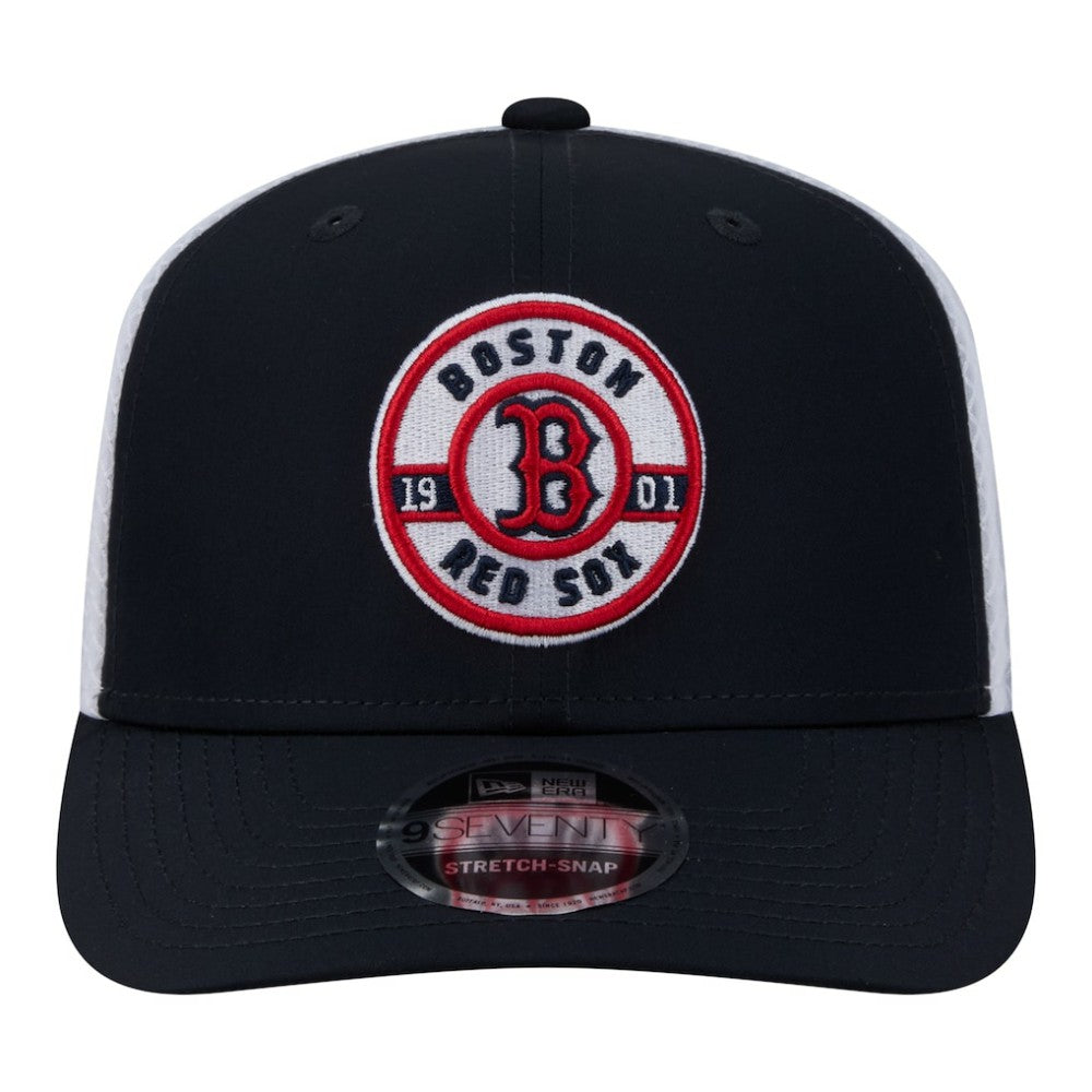 Boston Red Sox New Era Active 9SEVENTY Adjustable Trucker Hat - Navy Hats