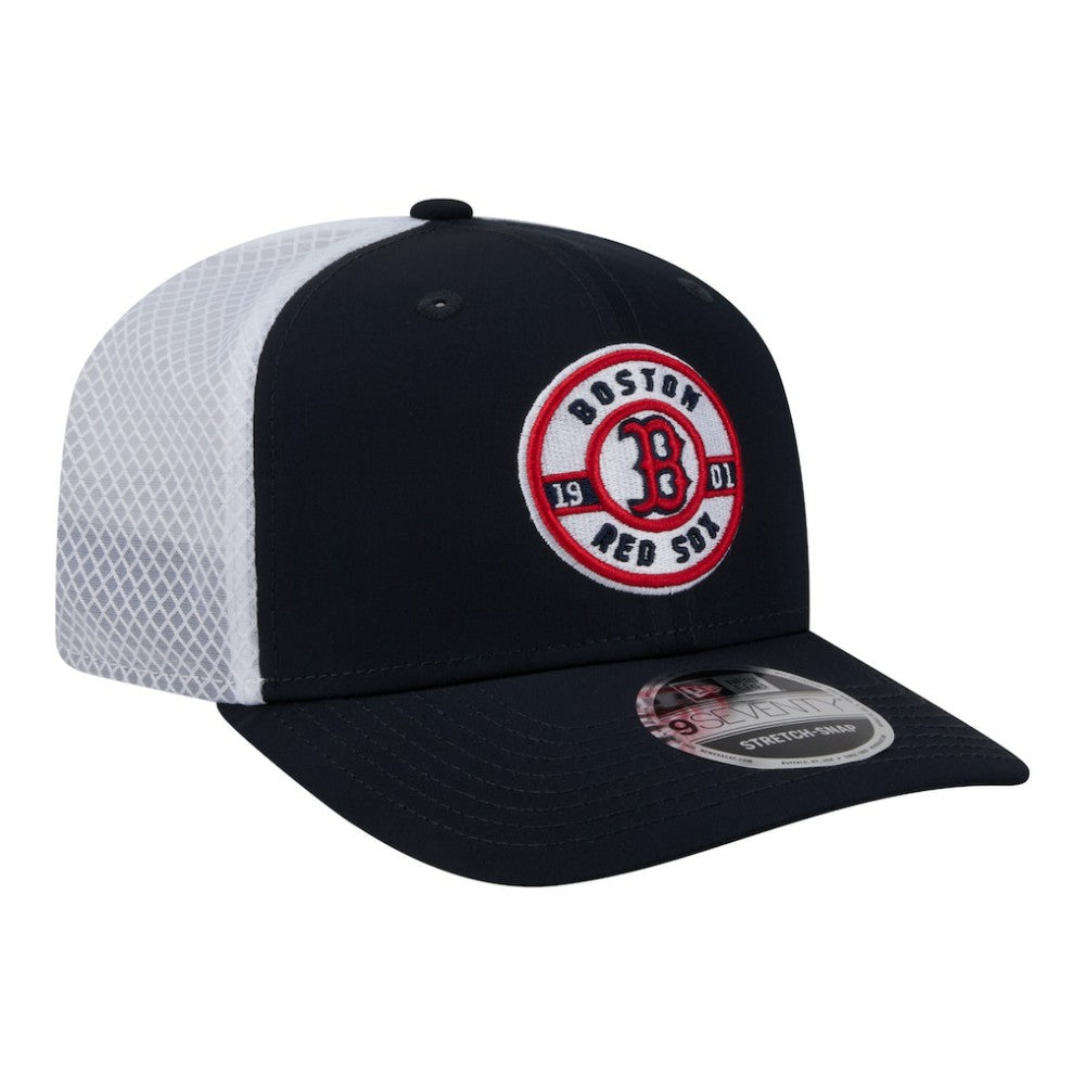 Boston Red Sox New Era Active 9SEVENTY Adjustable Trucker Hat - Navy Hats