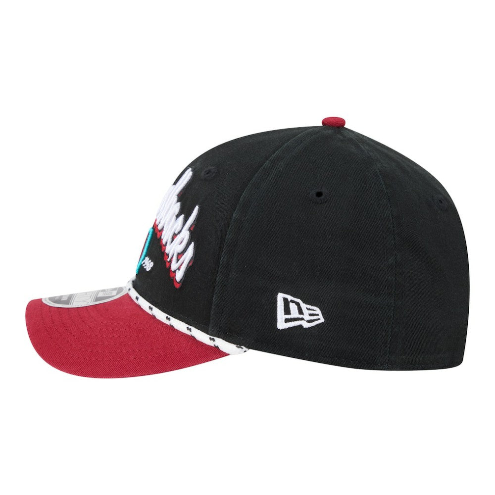 Arizona Diamondbacks New Era Team Loyal 9FORTY M-Crown Adjustable Hat - Black/Red Hats