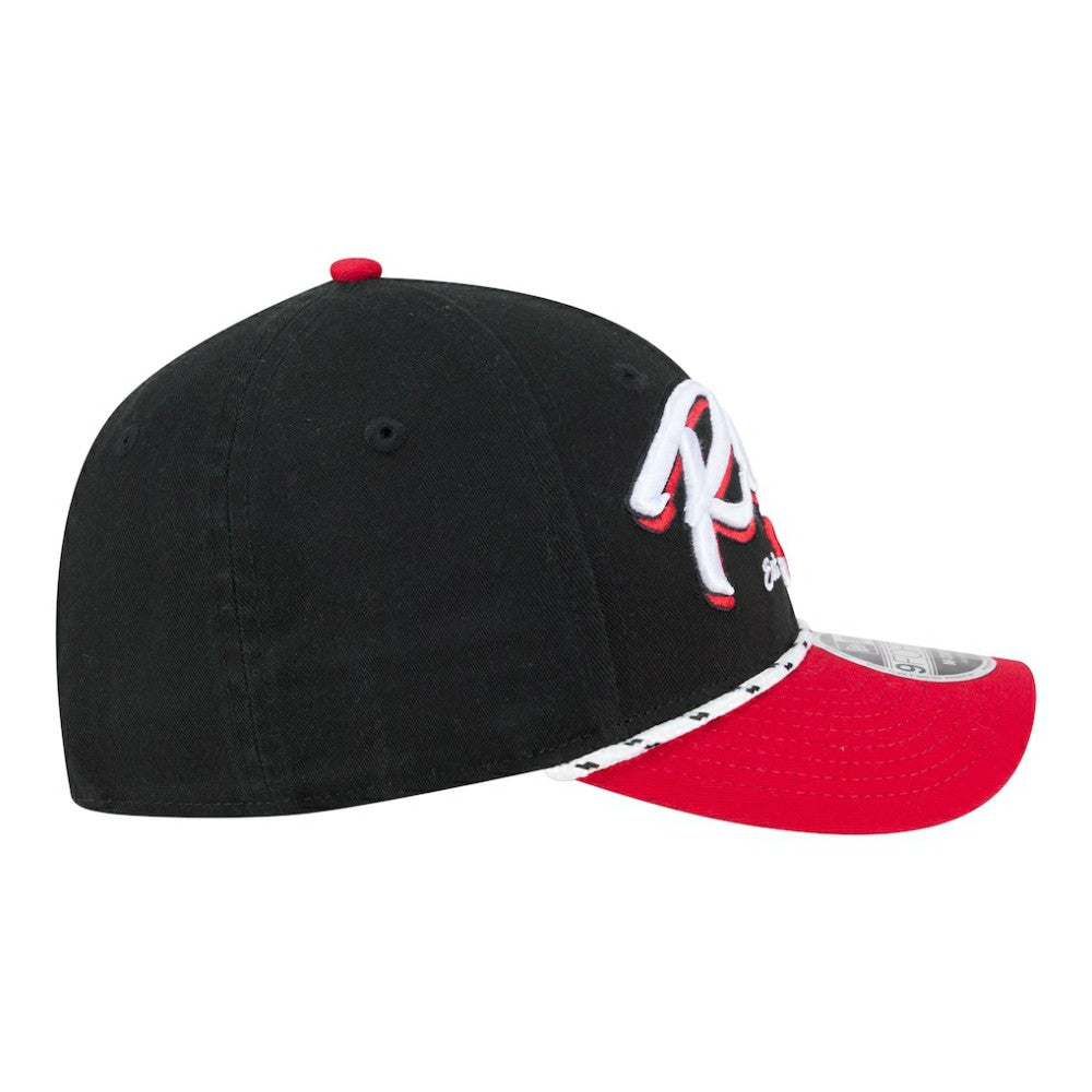 Cincinnati Reds New Era Team Loyal 9FORTY M-Crown Adjustable Hat - Black/Red Hats
