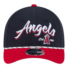 Los Angeles Angels New Era Team Loyal 9FORTY M-Crown Adjustable Hat - Navy/Red Hats
