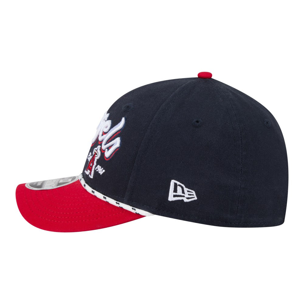 Los Angeles Angels New Era Team Loyal 9FORTY M-Crown Adjustable Hat - Navy/Red Hats
