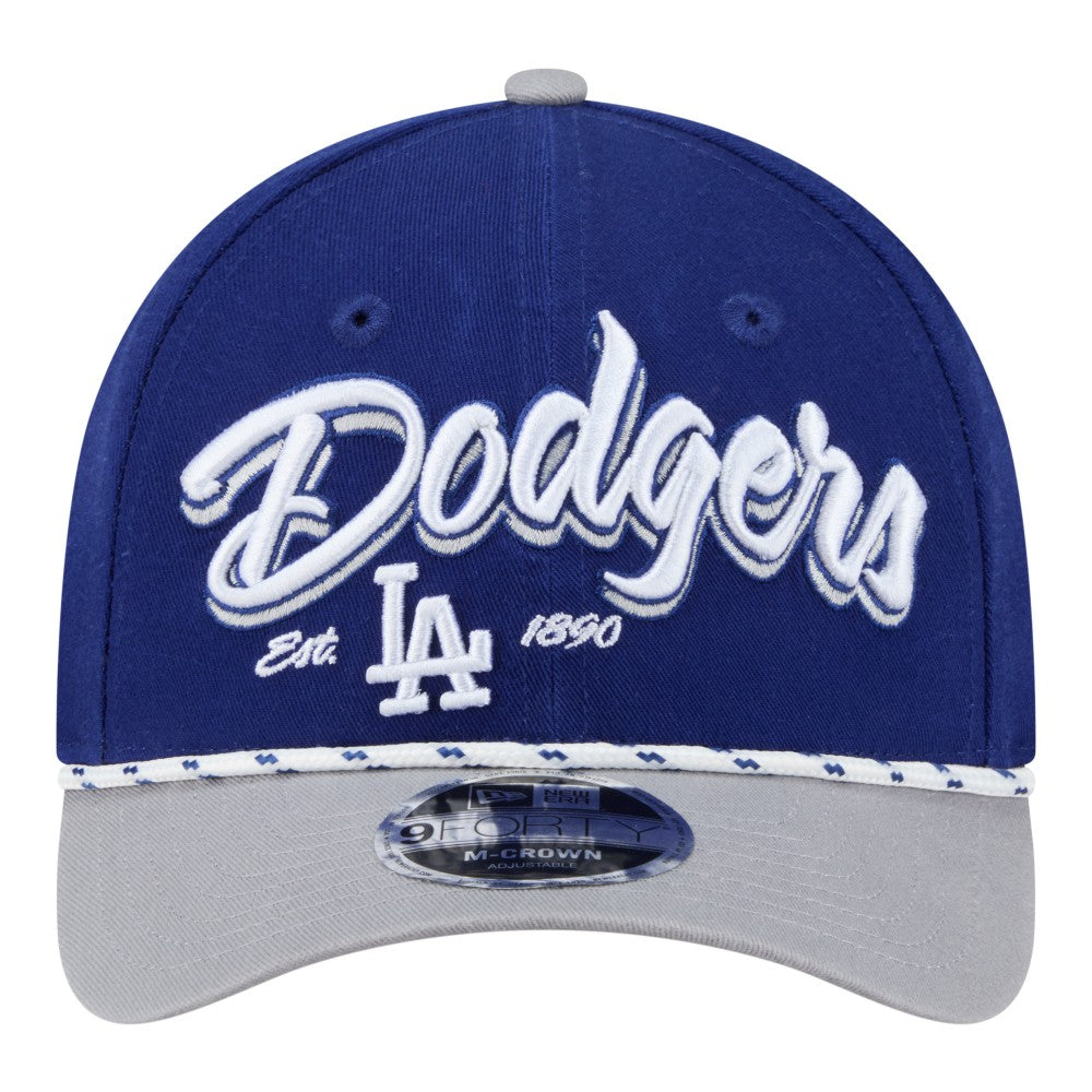 Los Angeles Dodgers New Era Team Loyal 9FORTY M-Crown Adjustable Hat - Royal/Gray Hats