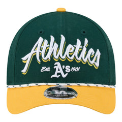 Athletics New Era Team Loyal 9FORTY M-Crown Adjustable Hat - Green/Gold Hats