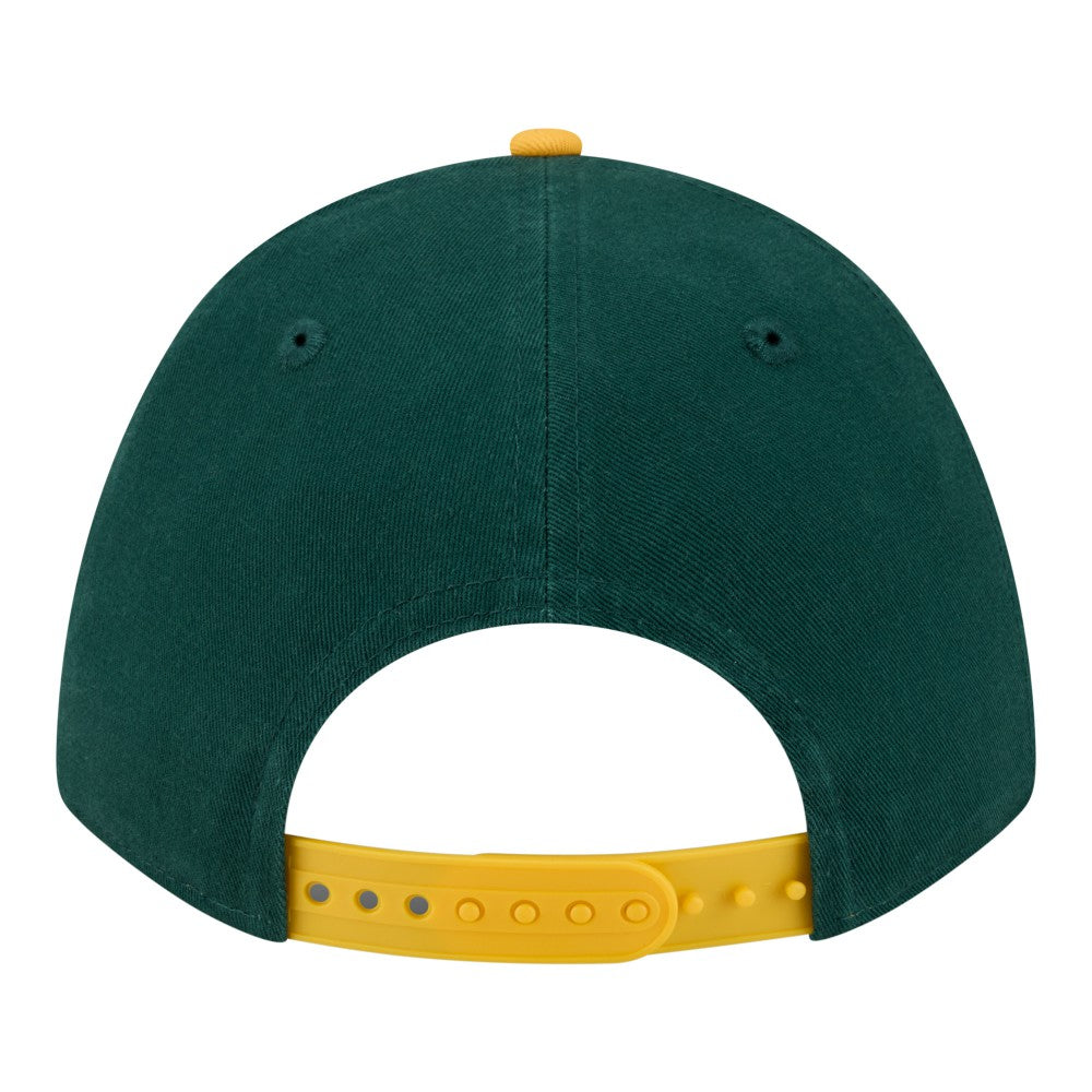 Athletics New Era Team Loyal 9FORTY M-Crown Adjustable Hat - Green/Gold Hats