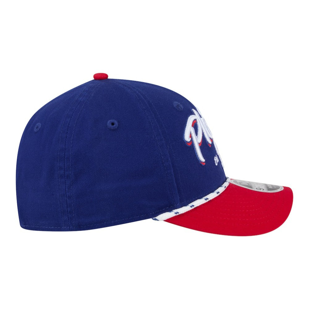 Philadelphia Phillies New Era Team Loyal 9FORTY M-Crown Adjustable Hat - Royal/Red Hats