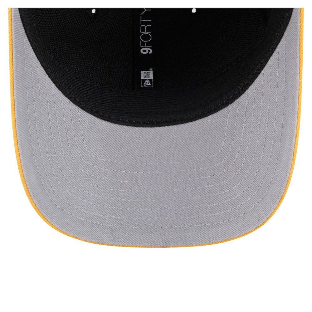 Pittsburgh Pirates New Era Team Loyal 9FORTY M-Crown Adjustable Hat - Black/Gold Hats