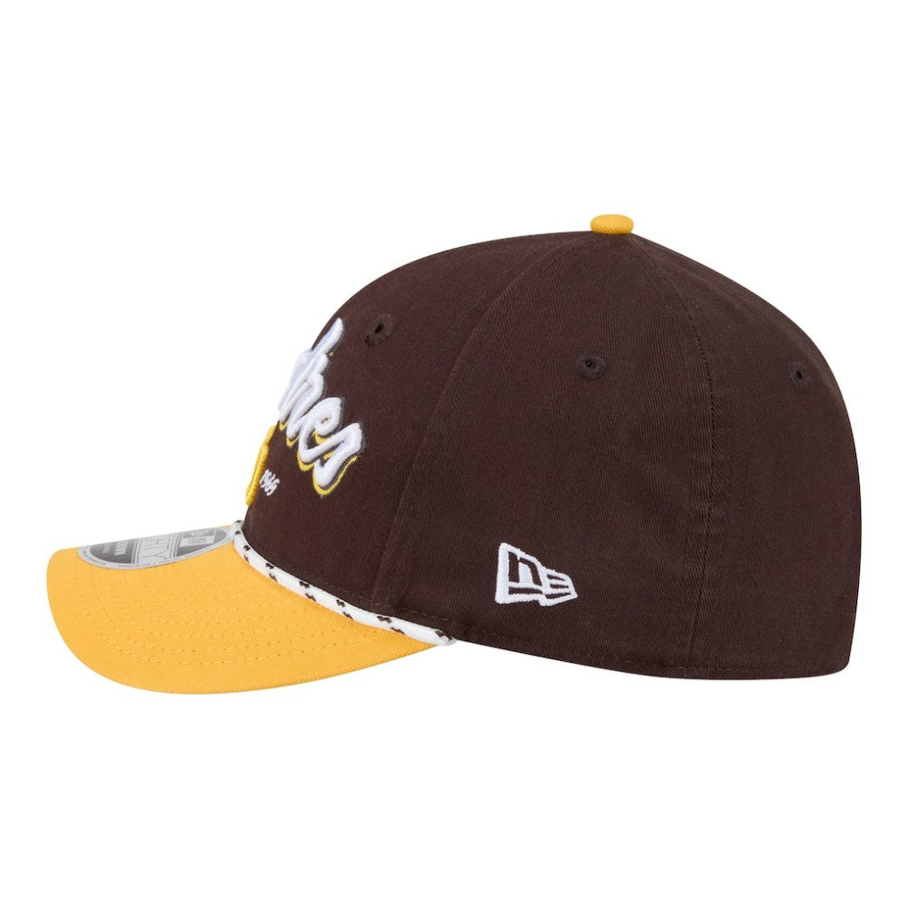 San Diego Padres New Era Team Loyal 9FORTY M-Crown Adjustable Hat - Brown/Gold Hats