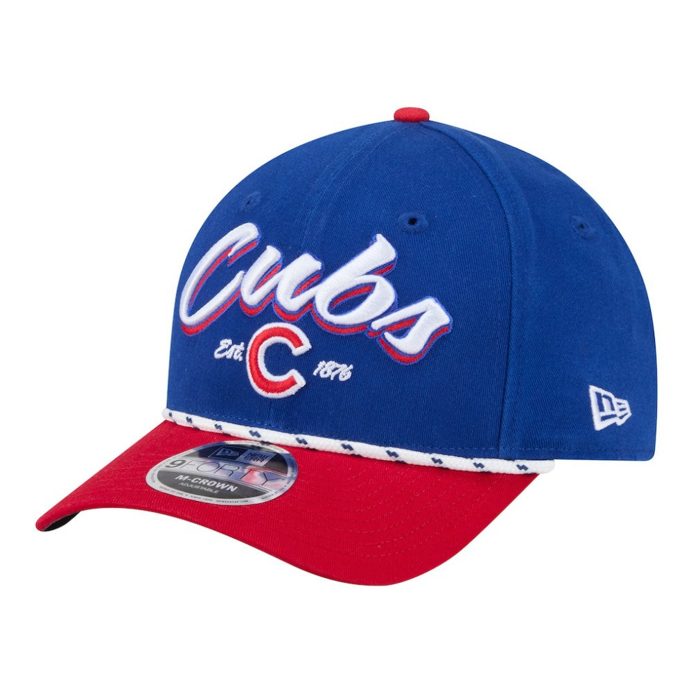 Chicago Cubs New Era Team Loyal 9FORTY M-Crown Adjustable Hat - Royal/Red Hats