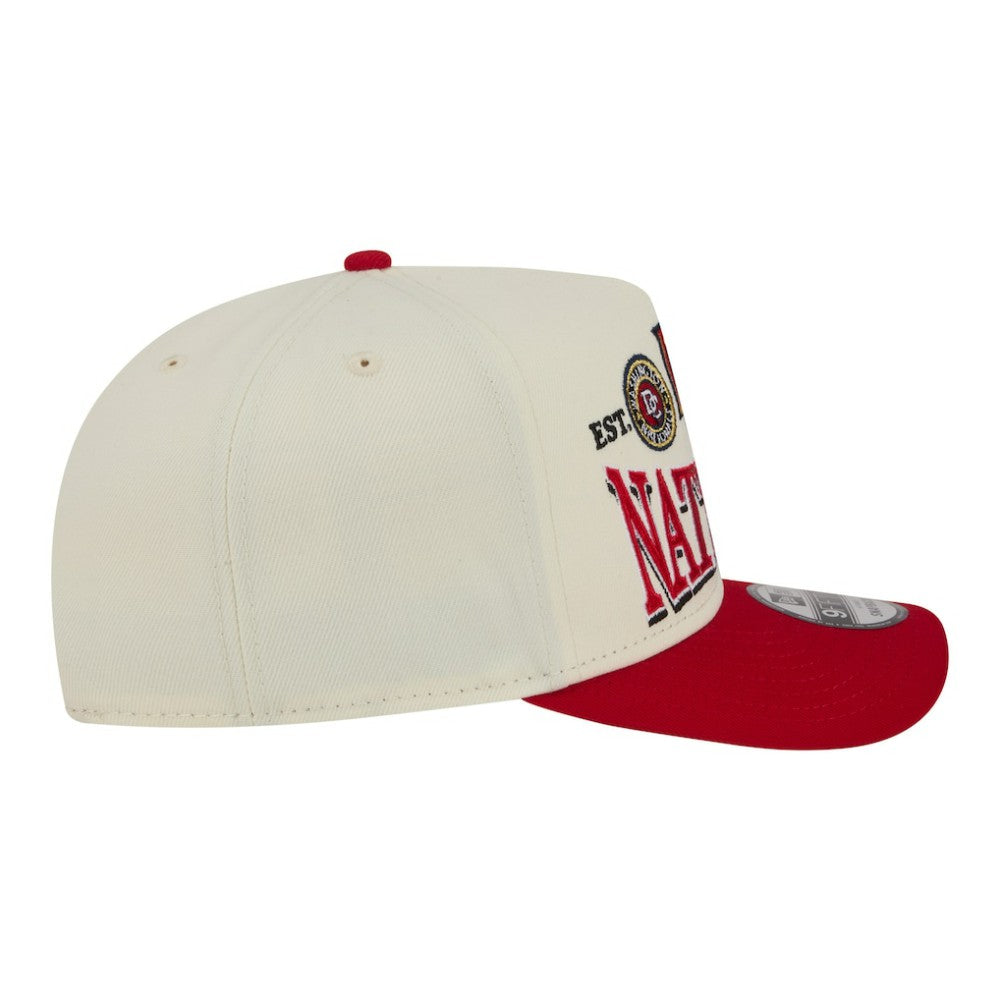 Washington Nationals New Era Throwback Tri-Hit A-Frame 9FIFTY Adjustable Hat - Cream Hats