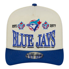 Toronto Blue Jays New Era Throwback Tri-Hit A-Frame 9FIFTY Adjustable Hat - Cream Hats