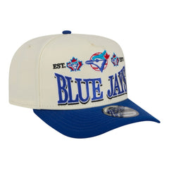 Toronto Blue Jays New Era Throwback Tri-Hit A-Frame 9FIFTY Adjustable Hat - Cream Hats