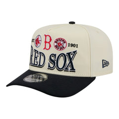 Boston Red Sox New Era Throwback Tri-Hit A-Frame 9FIFTY Adjustable Hat - Cream Hats