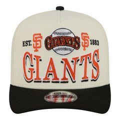 San Francisco Giants New Era Throwback Tri-Hit A-Frame 9FIFTY Adjustable Hat - Cream Hats