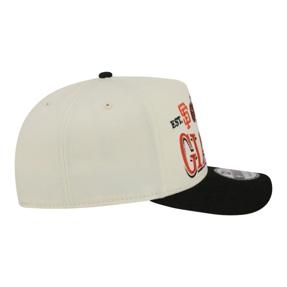San Francisco Giants New Era Throwback Tri-Hit A-Frame 9FIFTY Adjustable Hat - Cream Hats