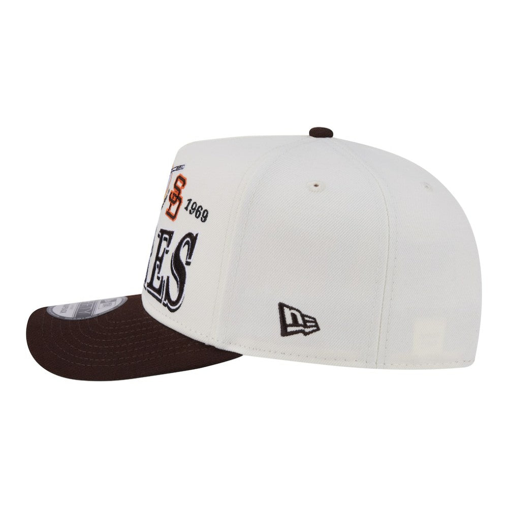 San Diego Padres New Era Throwback Tri-Hit A-Frame 9FIFTY Adjustable Hat - Cream Hats