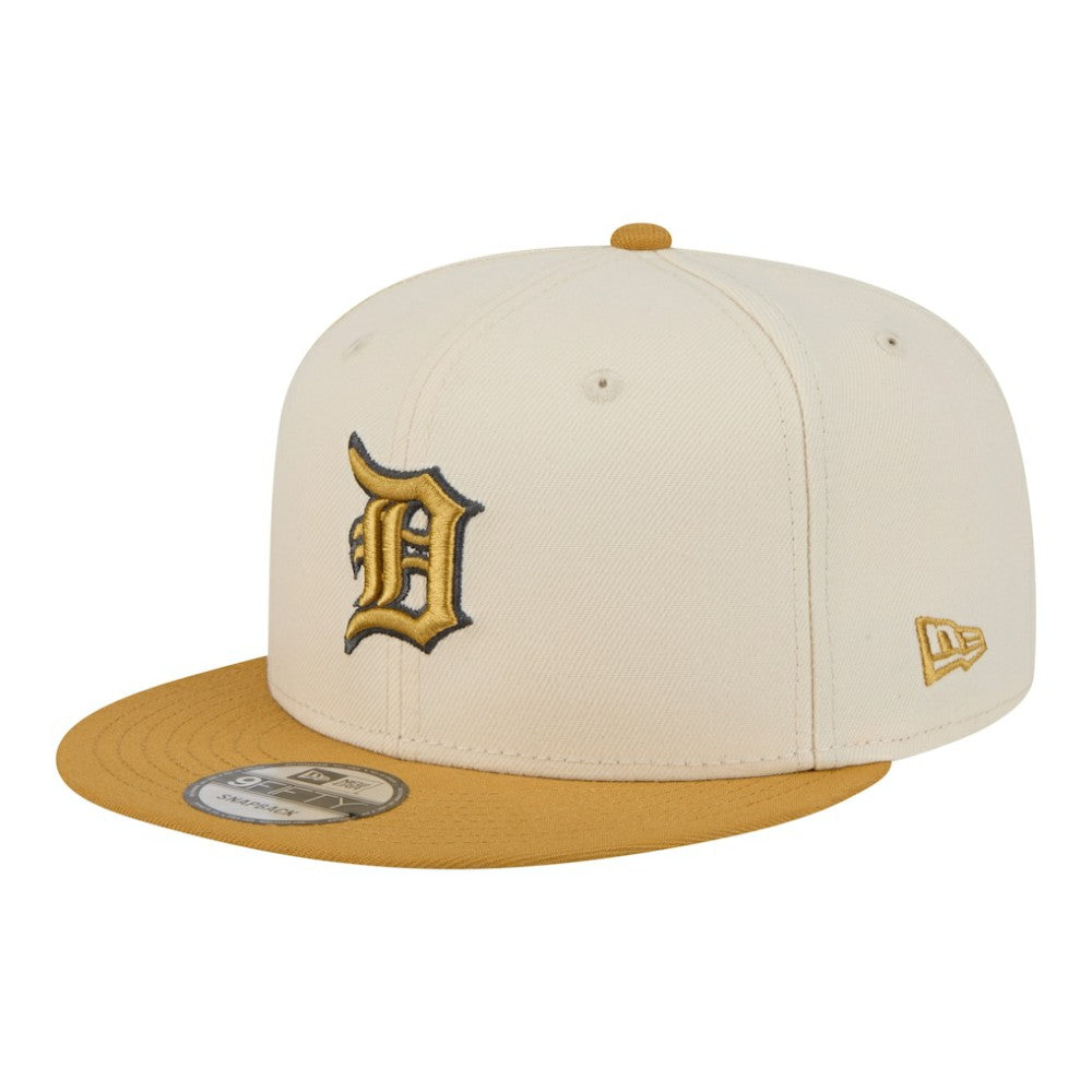 Detroit Tigers New Era 2-Tone Color Pack 9FIFTY Snapback Hat - Light Beige/Khaki Hats