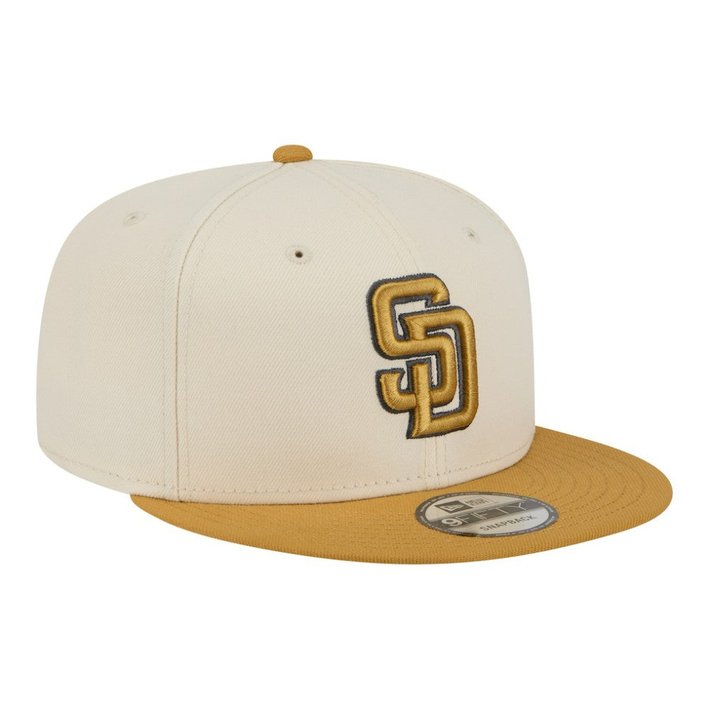 San Diego Padres New Era 2-Tone Color Pack 9FIFTY Snapback Hat - Light Beige/Khaki Hats