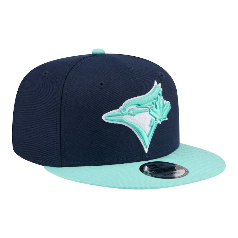 Toronto Blue Jays New Era 2-Tone Color Pack 9FIFTY Snapback Hat - Navy/Turquoise Hats
