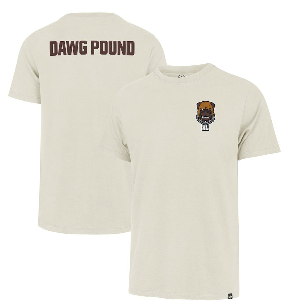 Cleveland Browns '47 Dawg Pound XL Backer Franklin T-Shirt Cream