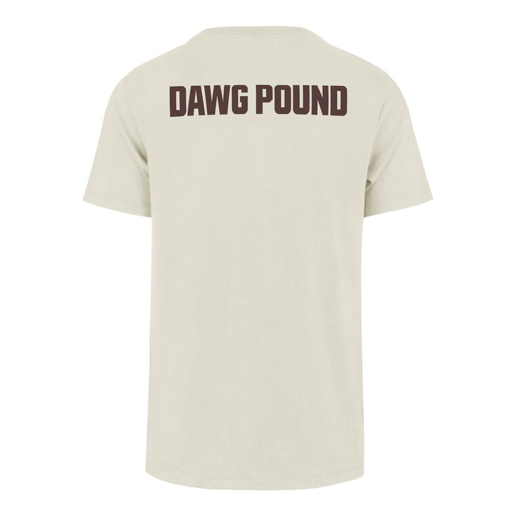 Cleveland Browns '47 Dawg Pound XL Backer Franklin T-Shirt Cream