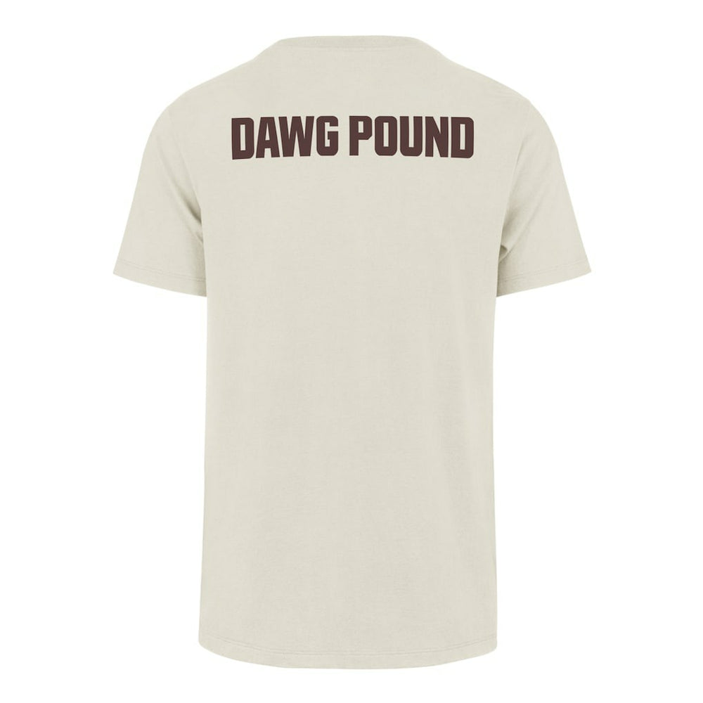 Cleveland Browns '47 Dawg Pound XL Backer Franklin T-Shirt Cream