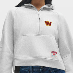Washington Commanders lululemon Women's Scuba Oversized Half-Zip Hoodie Heathered Core Ultra Light Grey