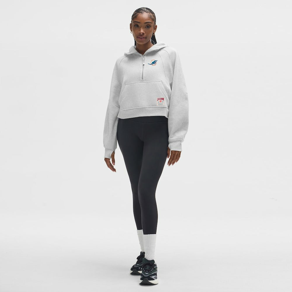 Miami Dolphins lululemon Women's Scuba Oversized Half-Zip Hoodie Heathered Core Ultra Light Grey