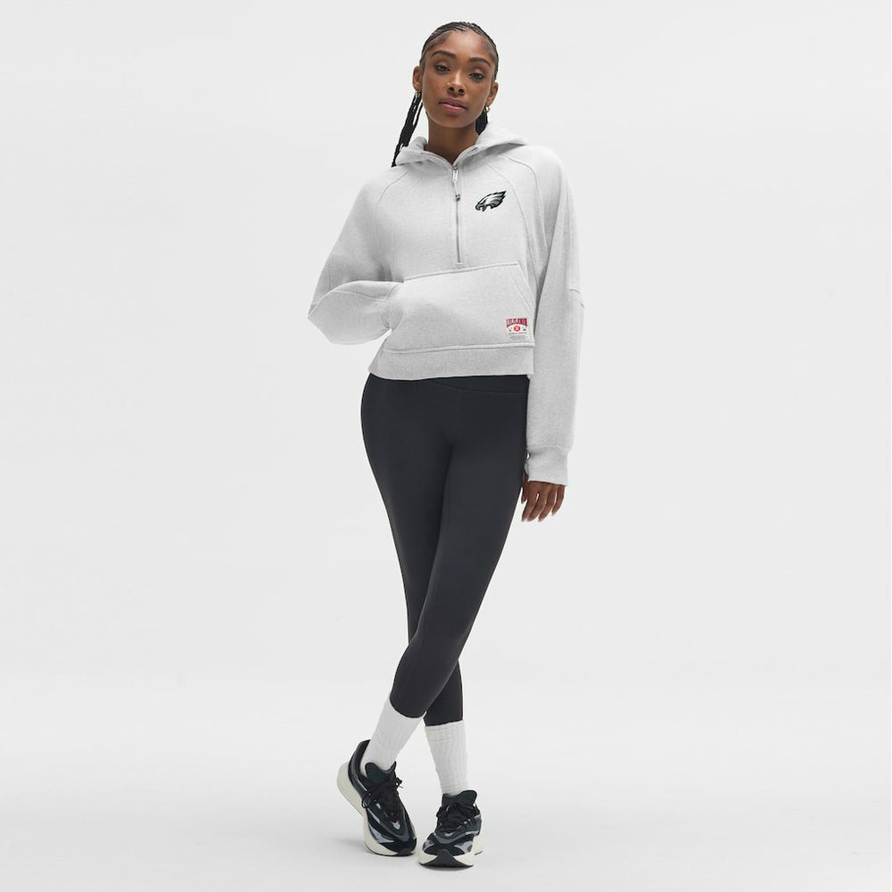 Philadelphia Eagles lululemon Women's Scuba Oversized Half-Zip Hoodie Heathered Core Ultra Light Grey