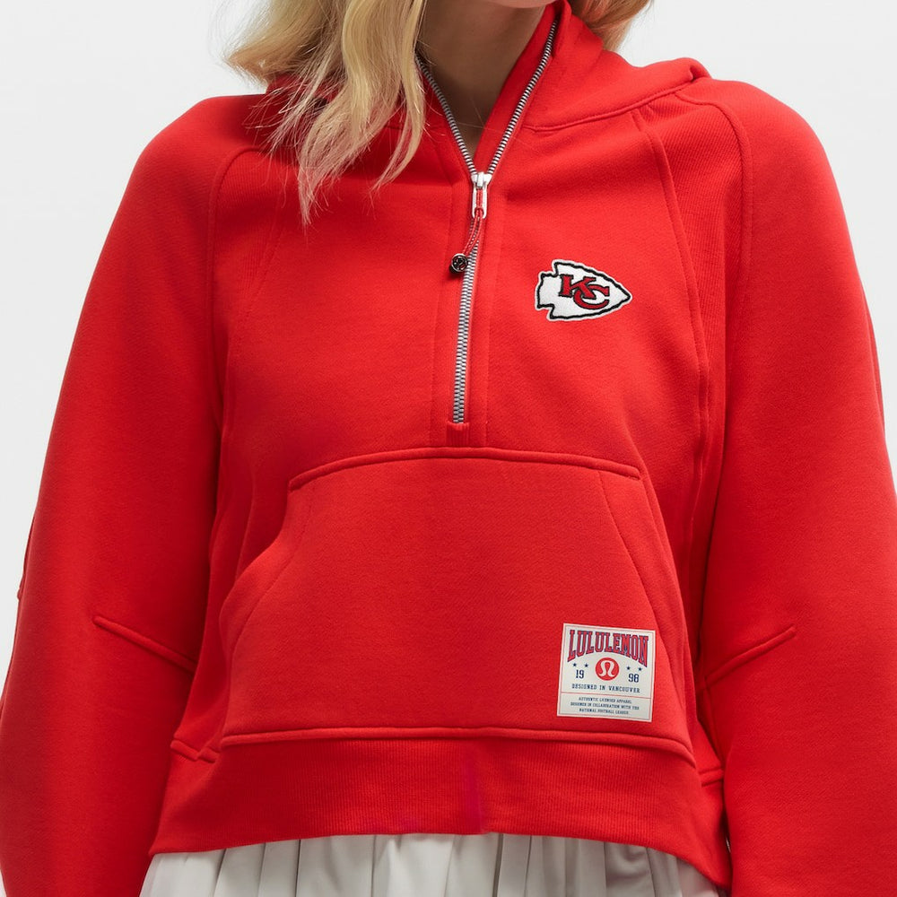 Kansas City Chiefs lululemon Women's Scuba Oversized Half-Zip Hoodie True Red