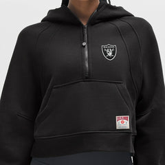 Las Vegas Raiders lululemon Women's Scuba Oversized Half-Zip Hoodie Black