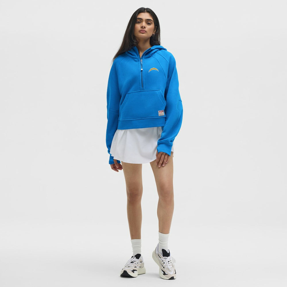 Los Angeles Chargers lululemon Women's Scuba Oversized Half-Zip Hoodie Beaming Blue