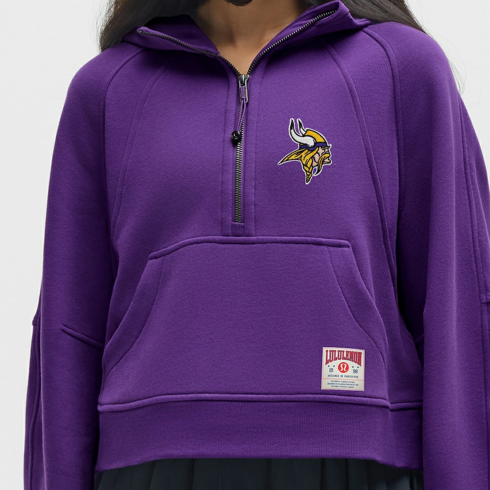 Minnesota Vikings lululemon Women's Scuba Oversized Half-Zip Hoodie College Purple