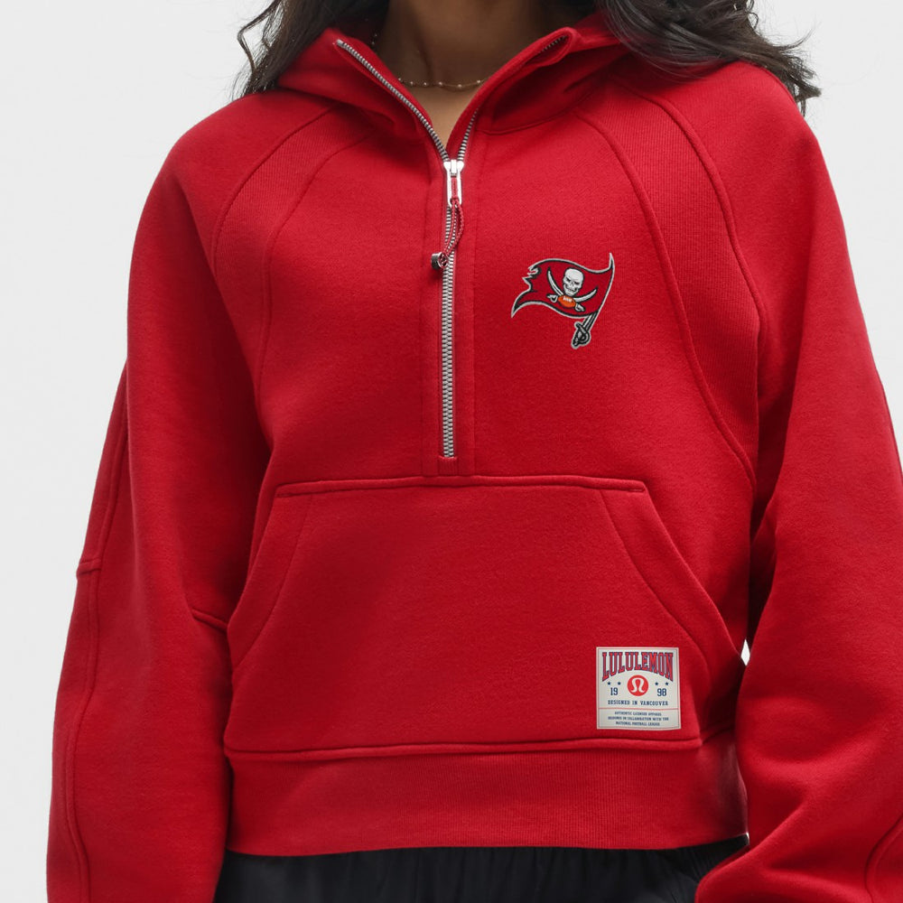 Tampa Bay Buccaneers lululemon Women's Scuba Oversized Half-Zip Hoodie College Crimson