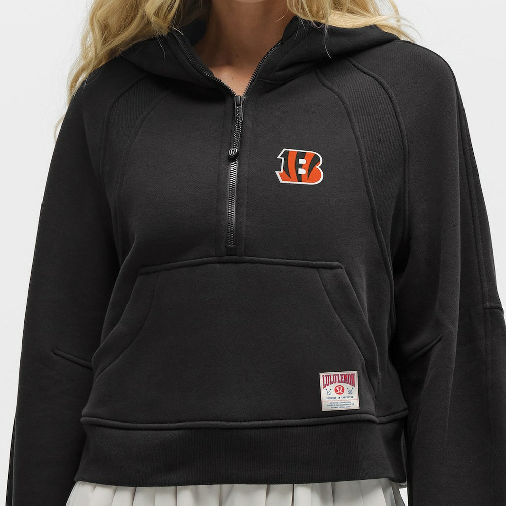 Cincinnati Bengals lululemon Women's Scuba Oversized Half-Zip Hoodie Black