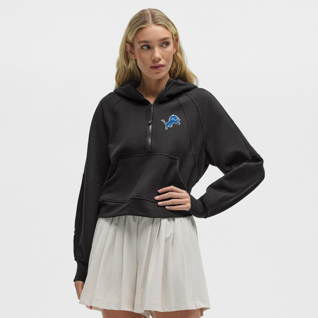 Detroit Lions lululemon Women's Scuba Oversized Half-Zip Hoodie Black