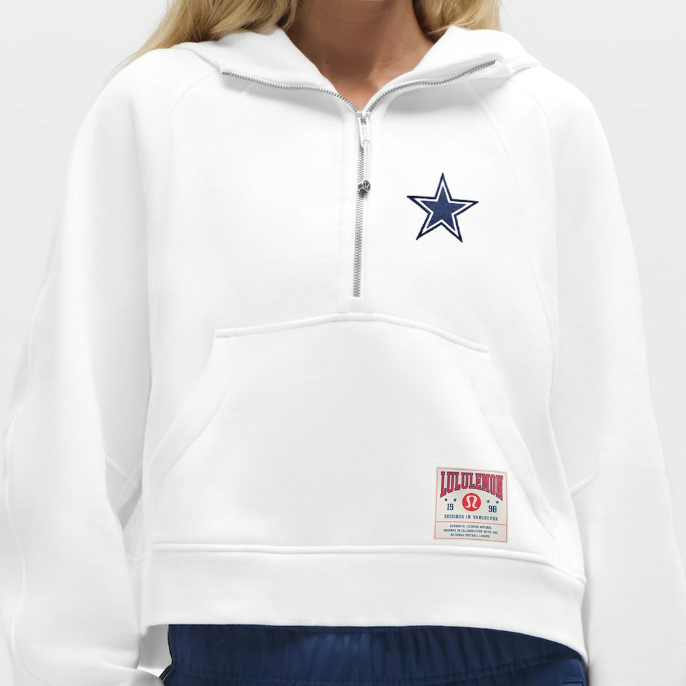 Dallas Cowboys lululemon Women's Scuba Oversized Half-Zip Hoodie White