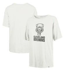 Cleveland Browns '47 Women's Dawg Pound XL Premier Sadie Oversized T-Shirt Cream