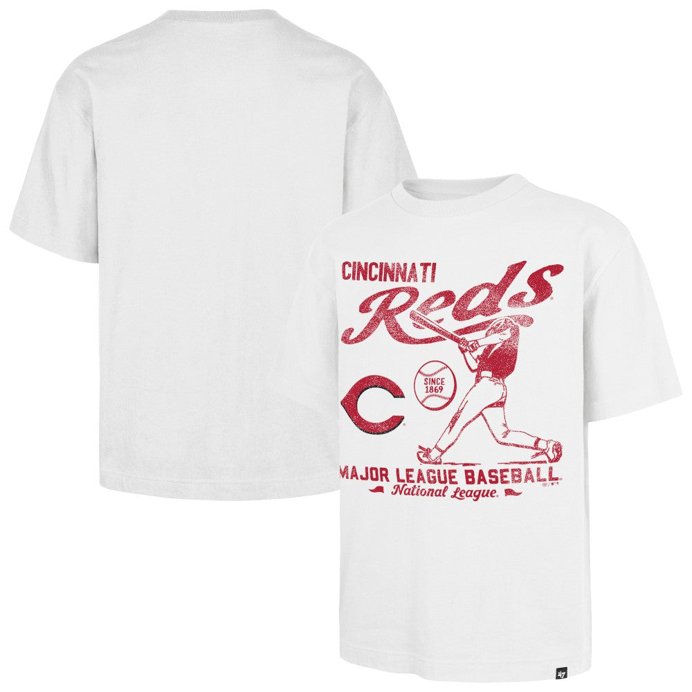 Cincinnati Reds '47 Regional Batter Foundation T-Shirt - White T-shirts