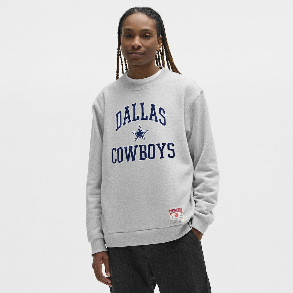 Dallas Cowboys lululemon Steady State Sweatshirt Heathered Silver Drop