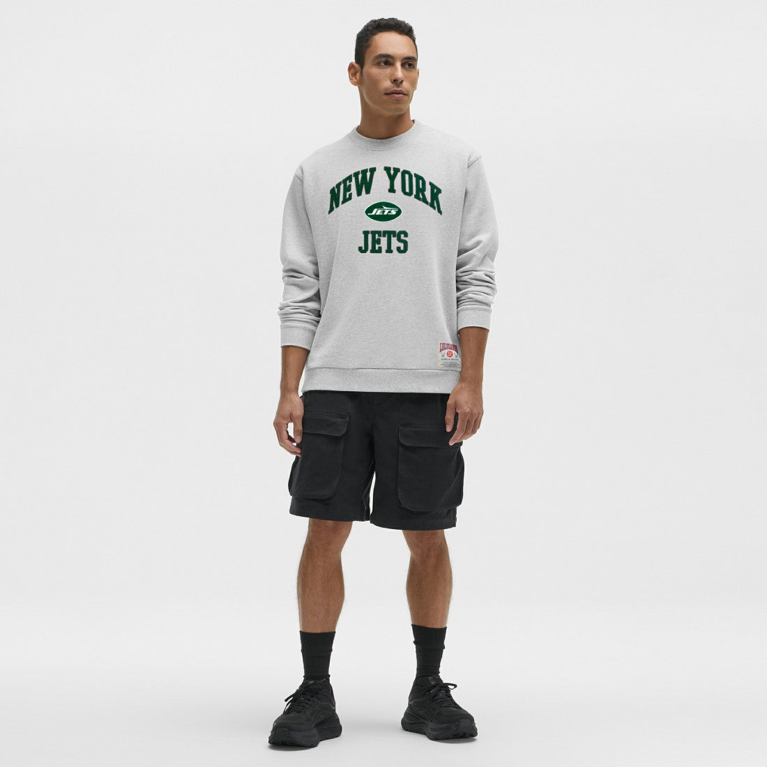 New York Jets lululemon Steady State Sweatshirt Heathered Silver Drop