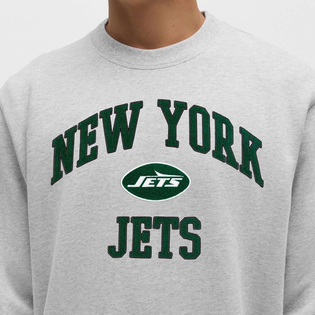New York Jets lululemon Steady State Sweatshirt Heathered Silver Drop
