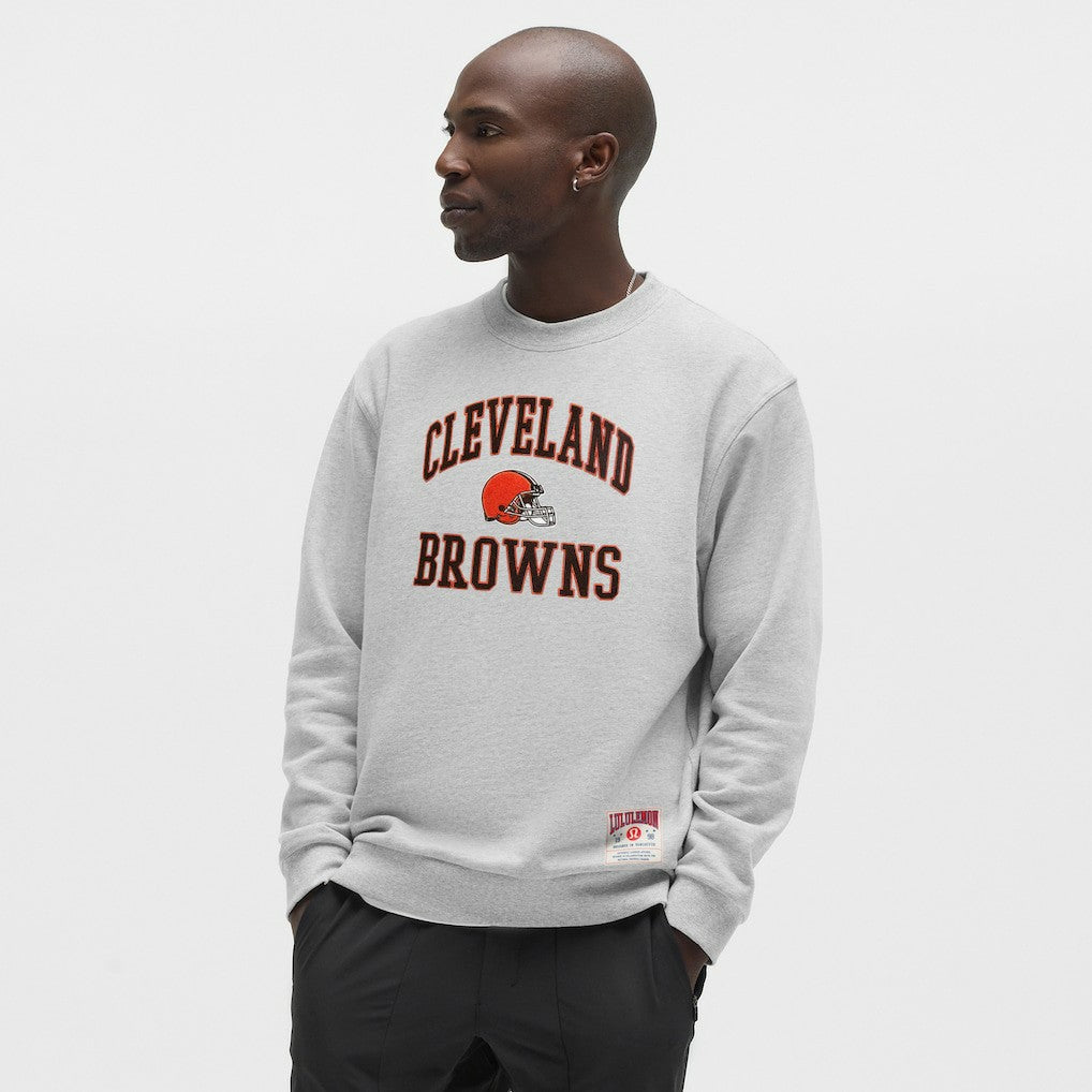 Cleveland Browns lululemon Steady State Sweatshirt Heathered Silver Drop
