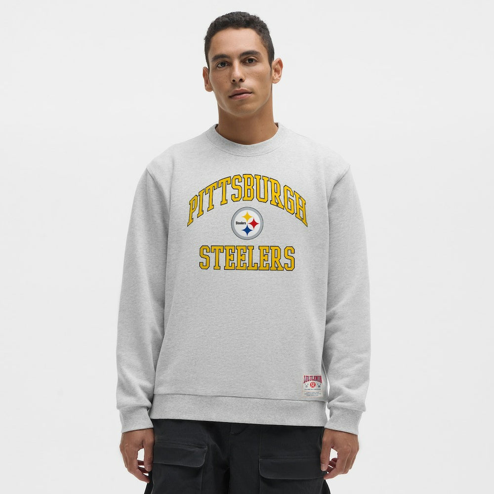 Pittsburgh Steelers lululemon Steady State Sweatshirt Heathered Silver Drop