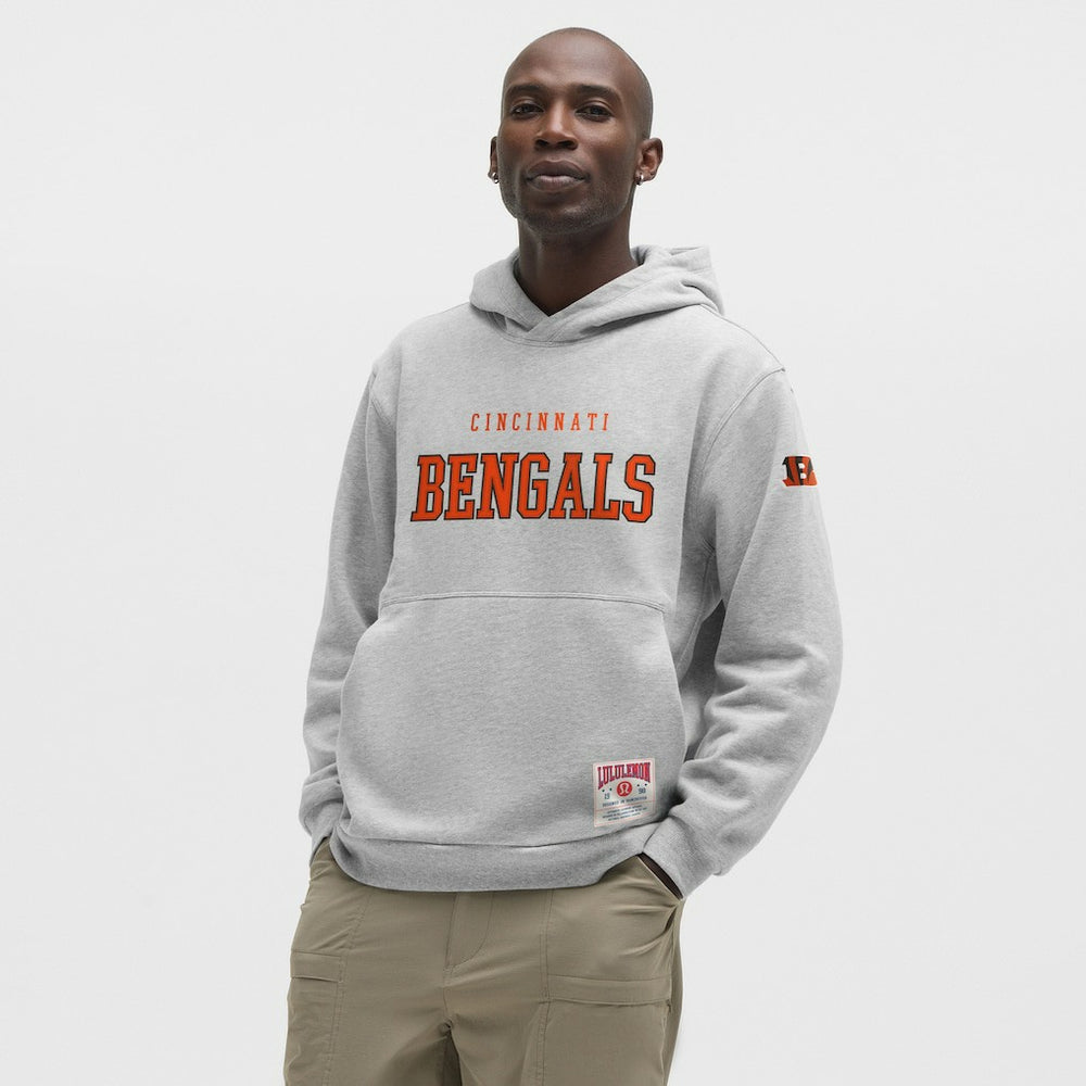 Cincinnati Bengals lululemon Steady State Pullover Hoodie Heathered Silver Drop