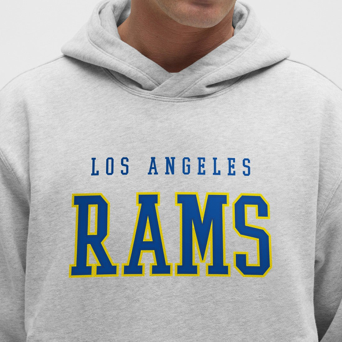 Los Angeles Rams lululemon Steady State Pullover Hoodie Heathered Silver Drop