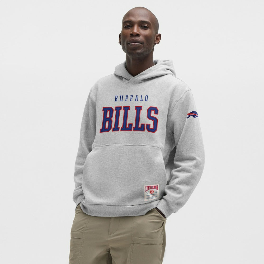 Buffalo Bills lululemon Steady State Pullover Hoodie Heathered Silver Drop